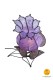 flower-shaped table lamp lilac
