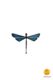 dragonfly-shaped magnet blue little