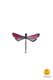 dragonfly-shaped magnet pink little