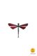 dragonfly-shaped magnet red little