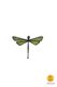 dragonfly-shaped magnet green little