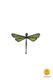 dragonfly-shaped magnet green little