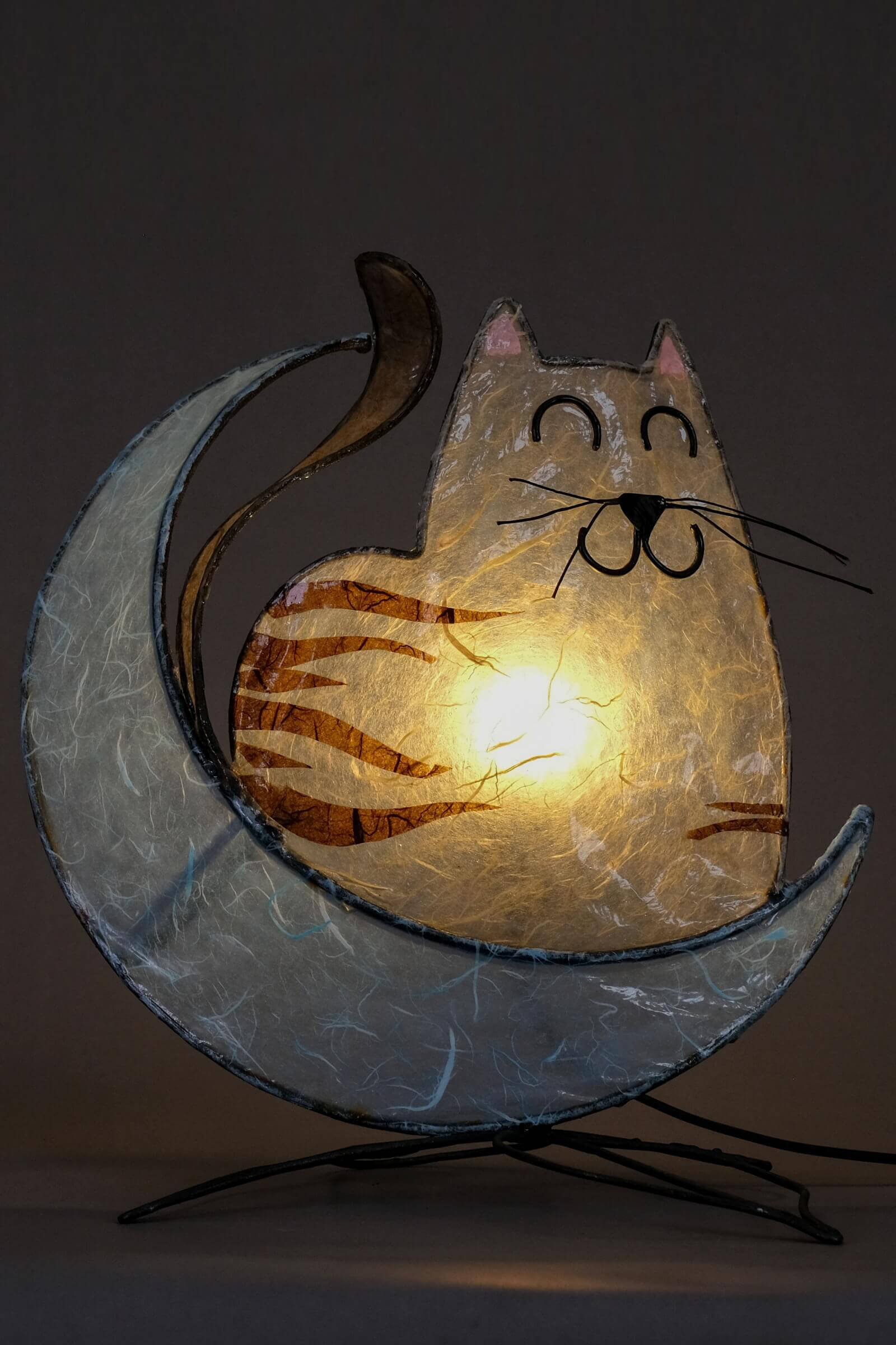 Lampada da Tavolo - Gatto sulla Luna