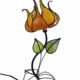 lampada da tavolo a forma di fiore