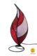 Leaf shaped table lamp pink