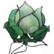 flower shaped table lamp green
