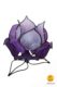 flower shaped table lamp purple