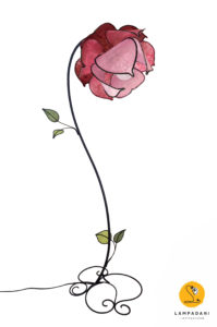 piantana a forma di fiore