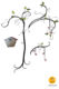 Tree shaped Wall Clothes hanger and key holder parts